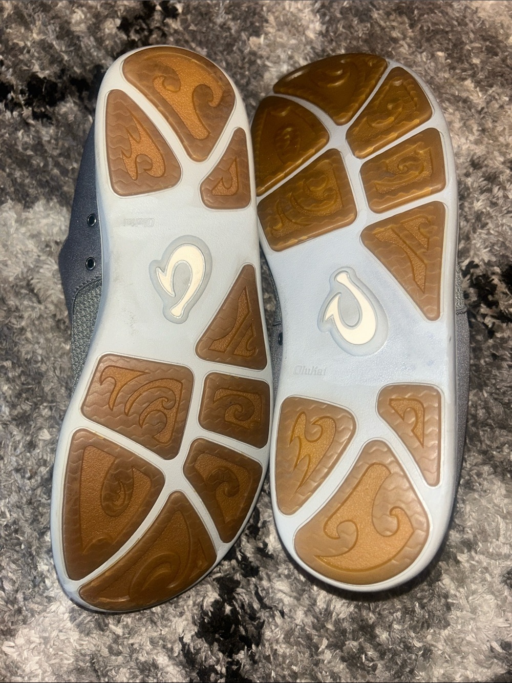 OluKai Men's Gray and Blue Casual Slip-On Sneakers - Picture 4 of 4